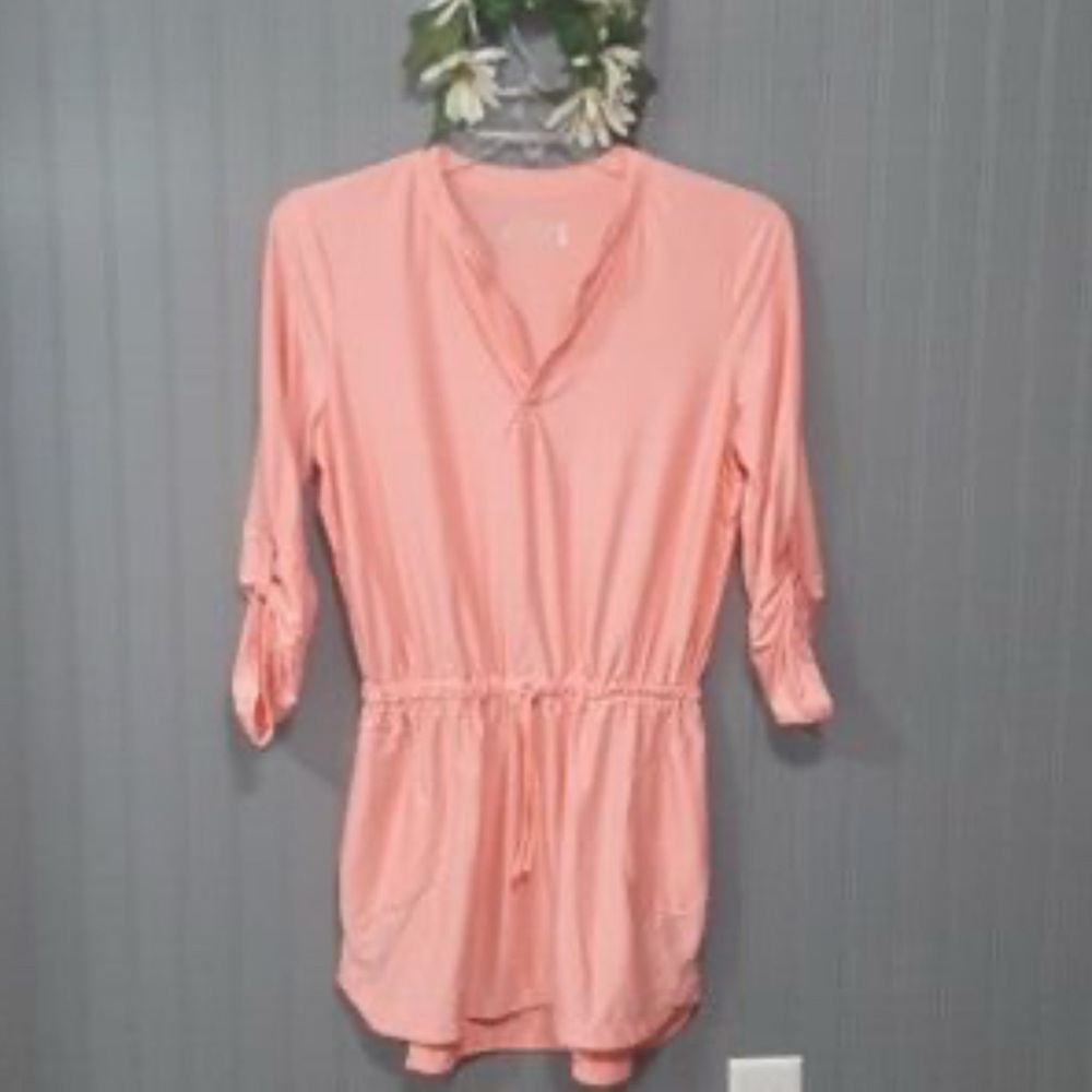 🧡 ZERO XPOSURE Coral Lightweight Dress / Swim Coverup